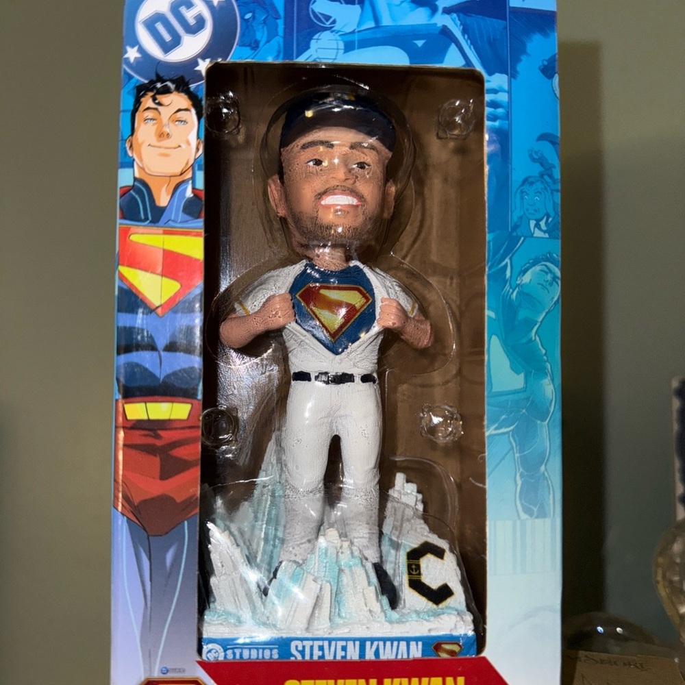 Lake county captains Steven Kwan Superman Baseball Bobblehead